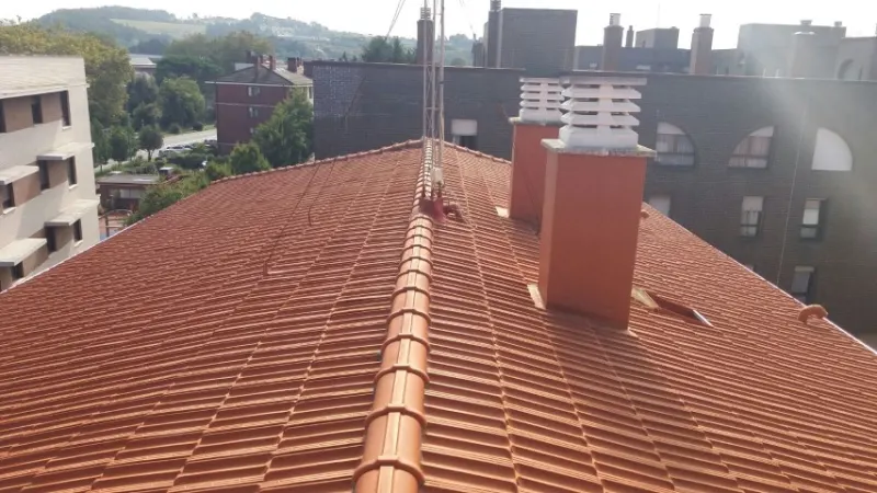 Cubierta de teja cerámica — Cubiertas y tejados por Reformas Monroy